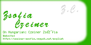 zsofia czeiner business card